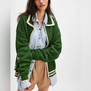 NWOT Falling Forward Knitted Sport Zip-Up Jumper Size Small